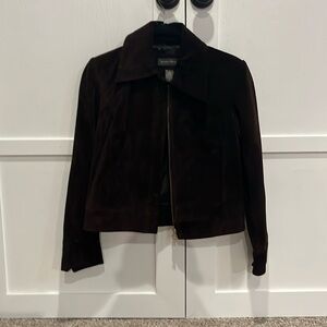 Banana republic suede bomber jacket
